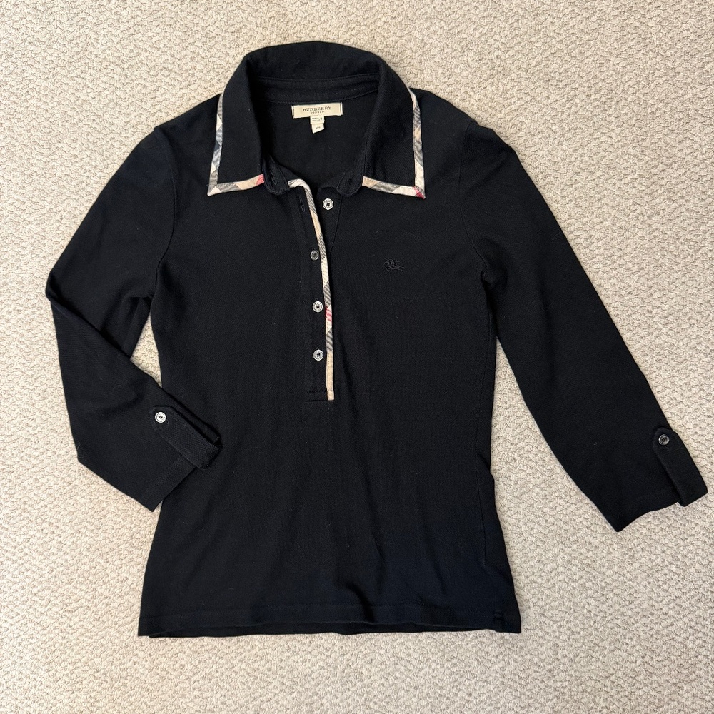 Burberry Button Down Polo Shirt